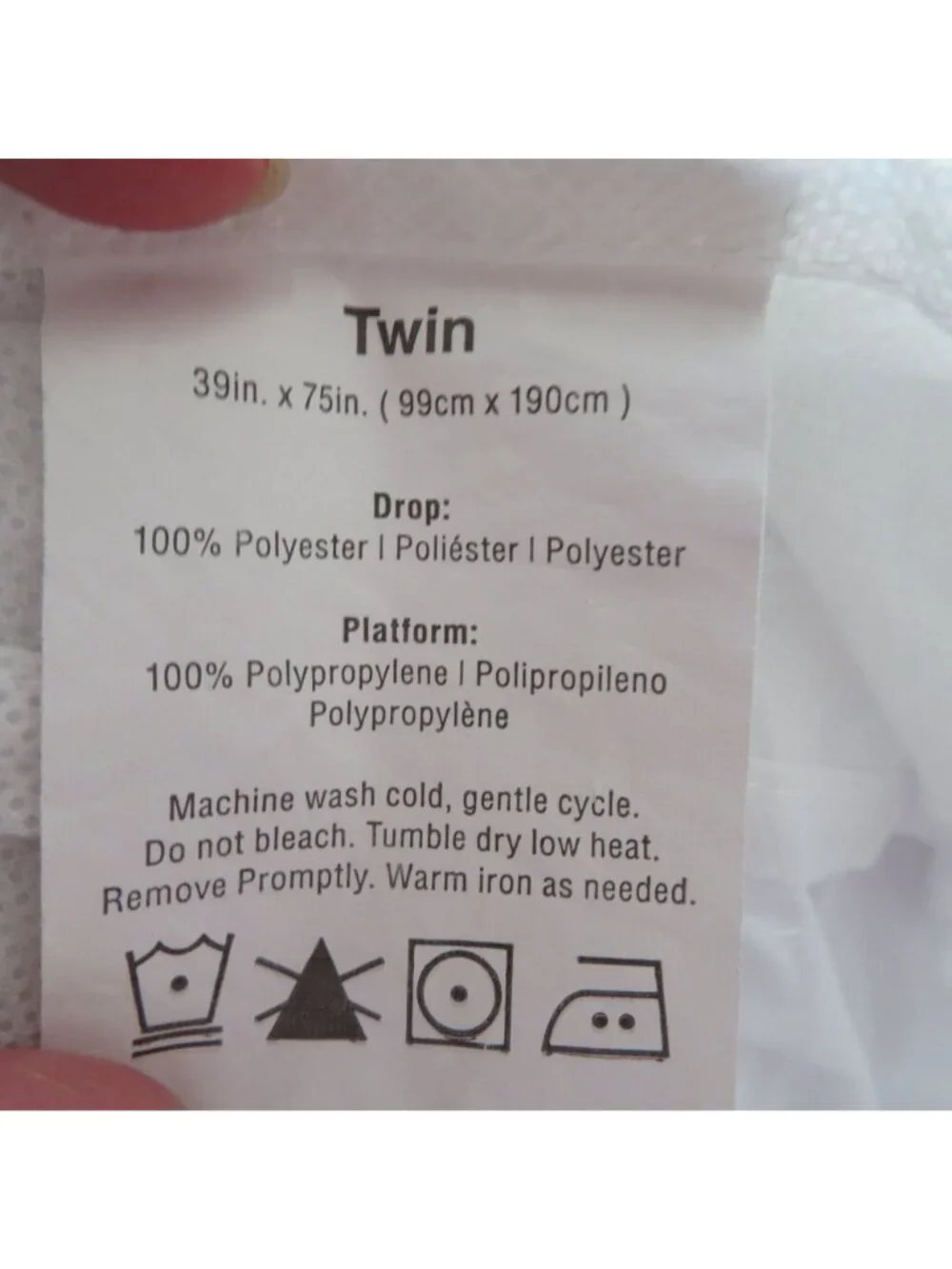 White Twin Bed Skirt Eyelet Embroidery Scalloped Hem14